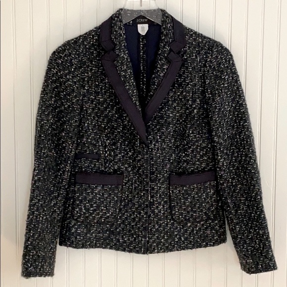 J. Crew Jackets & Blazers - J. Crew Moss Tweed Tatum Jacket